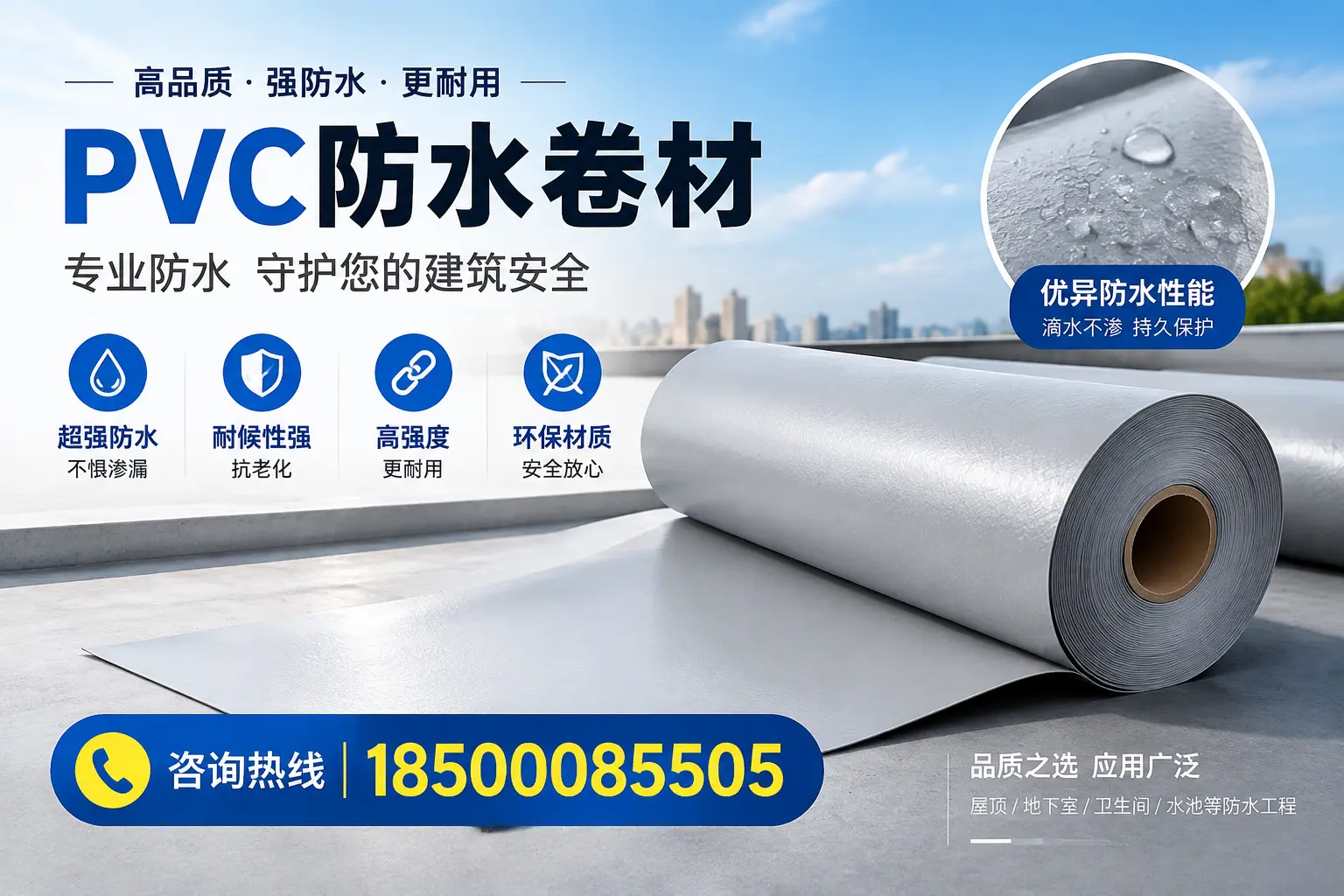 张掖地区pvc防水卷材的市场现状与发展趋势